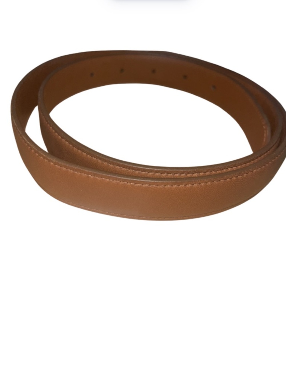 Vtg. Coach British Tan Leather Men's Belt #8400 Brass Buckle, Costa Rica Leather - Picture 5 of 6